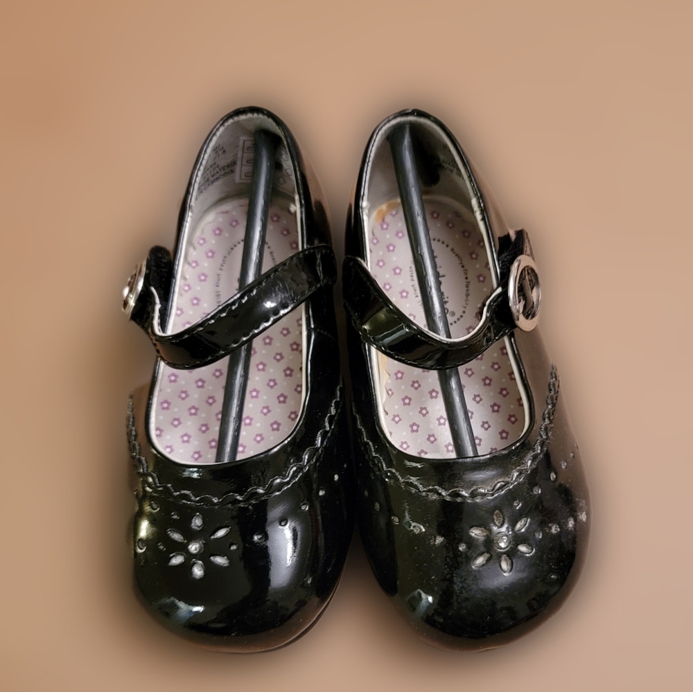 Stride Rite Mary Jane (Girl) Shoes Black Size 5.5 W